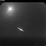 Geminid fireball taken on the 13/12/2022 with a 10s second exposure using an Occulus all sky camera by Paul Bouchier