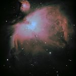 A picture of the Orion Nebula.